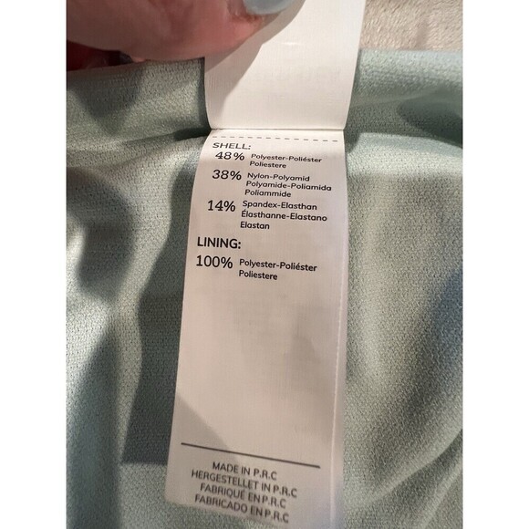 Cupshe Women's Bikini Scalloped Cross Back High Waist Bathing Suit Swimsuit M - Picture 6 of 7